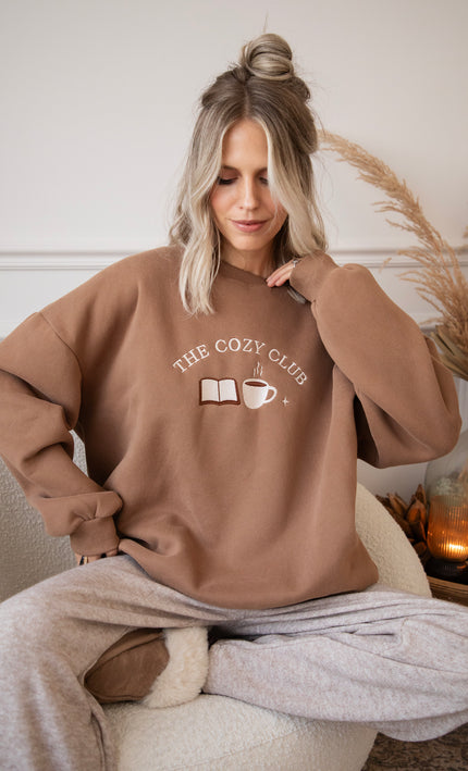 Simplicity Cozy Club Brown - Sweater