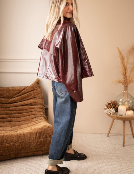 Jacke - Scottie Gloss - Burgunderrot