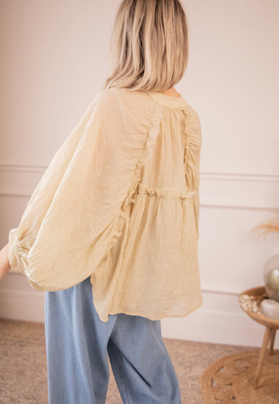 Breezy Moments Cream - Blouse