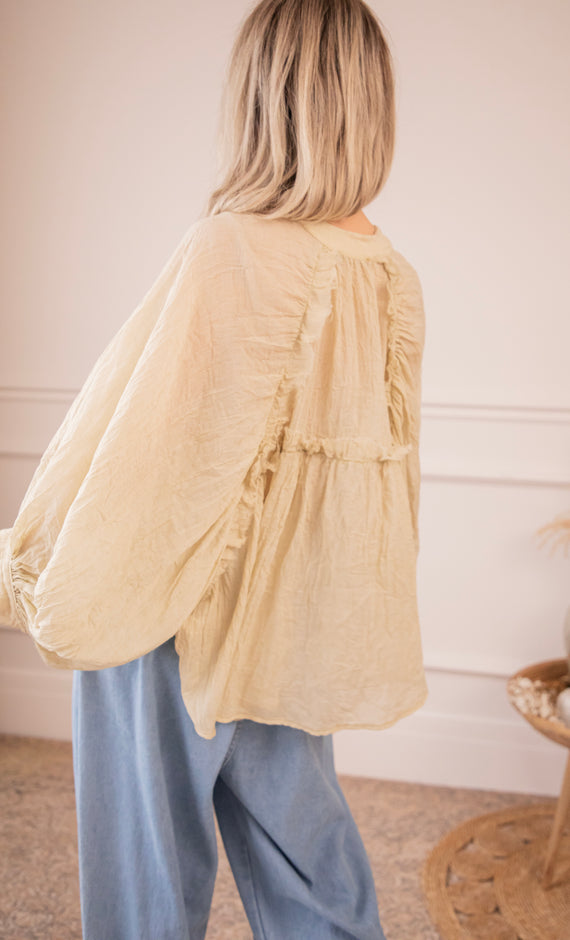 Breezy Moments Cream - Blouse