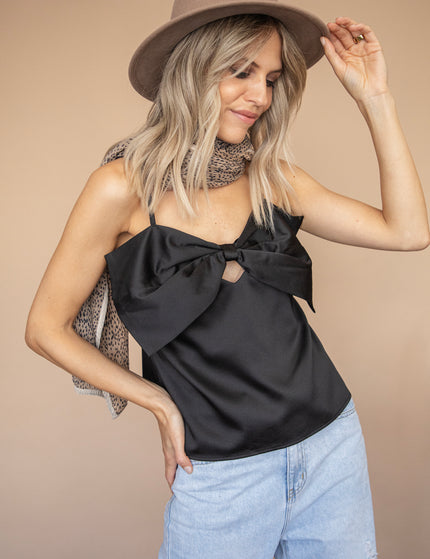 Glow With The Bow Black - Top