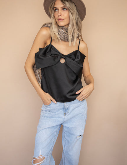 Glow With The Bow Black - Top