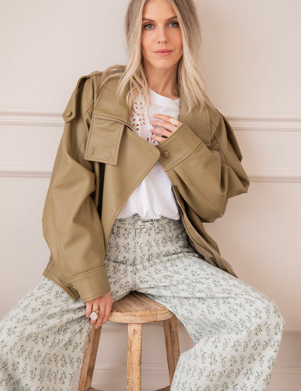 Grow Wide Soft Green - Jeans