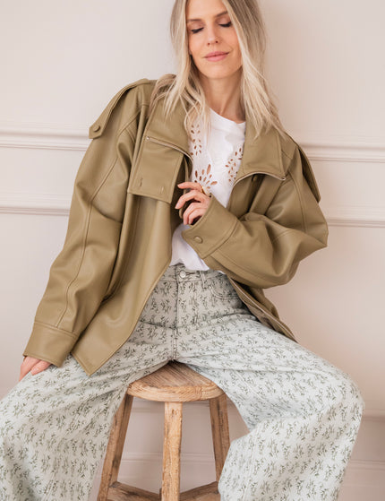 Grow Wide Soft Green - Jeans