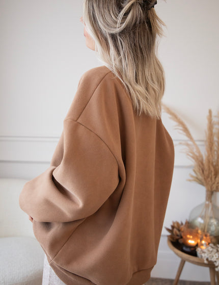 Simplicity Cozy Club Brown - Sweater