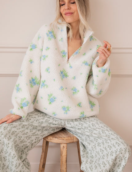 Blooming Bear Off White/Blue - Trui