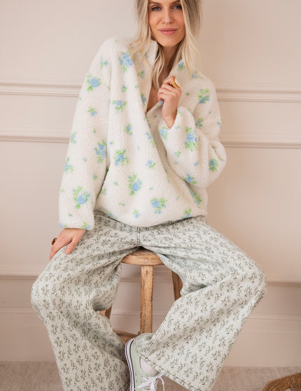 Blooming Bear Off White/Blue - Trui