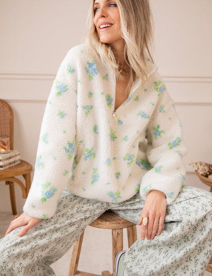 Blooming Bear Off White/Blue - Trui