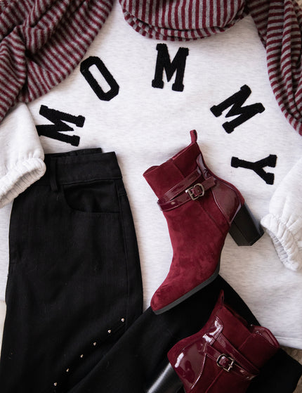 Lily Mommy Soft Grey/Black - Sweater