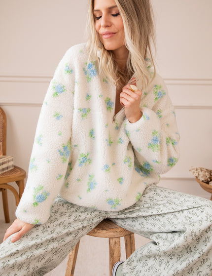 Blooming Bear Off White/Blue - Trui