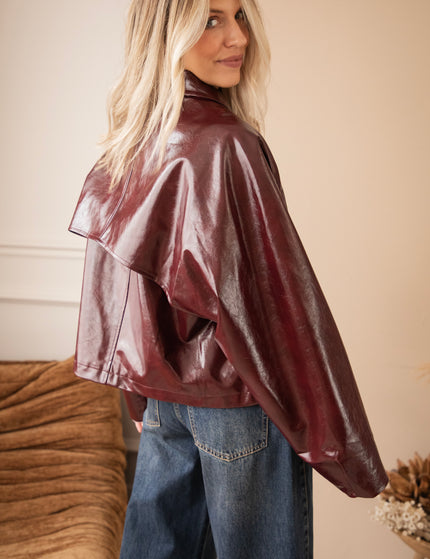 Jacke - Scottie Gloss - Burgunderrot