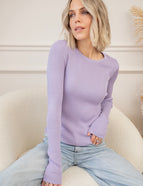 Langarmshirt - Mira More - Flieder