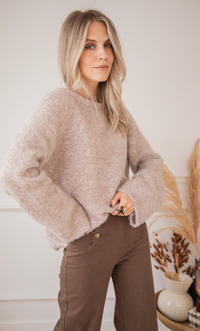 Bowy Bo Taupe - Sweater