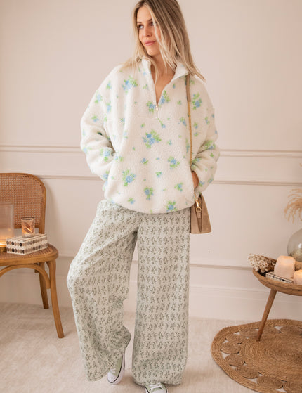 Blooming Bear Off White/Blue - Trui