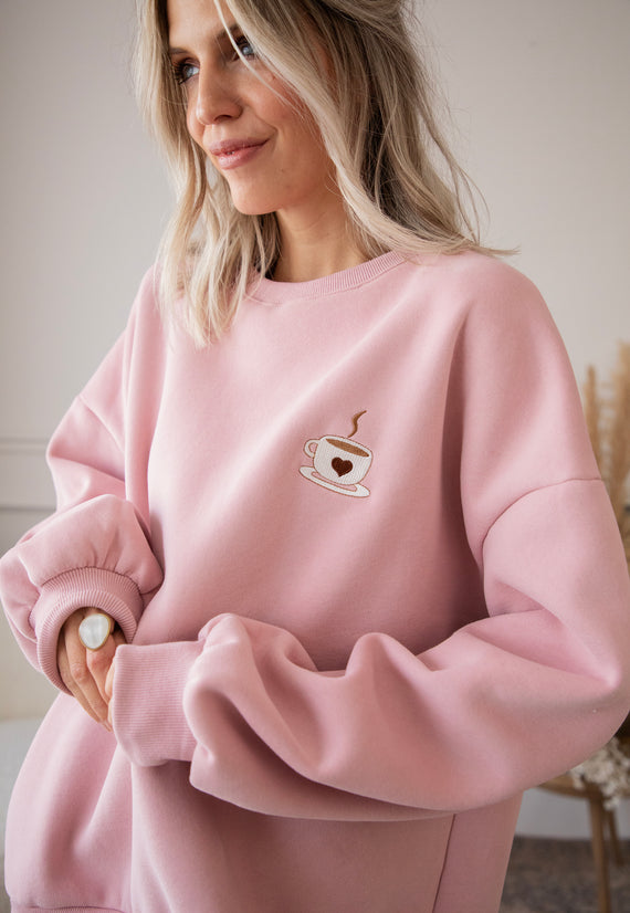 Pullover - Simplicity & Coffee - Rosa