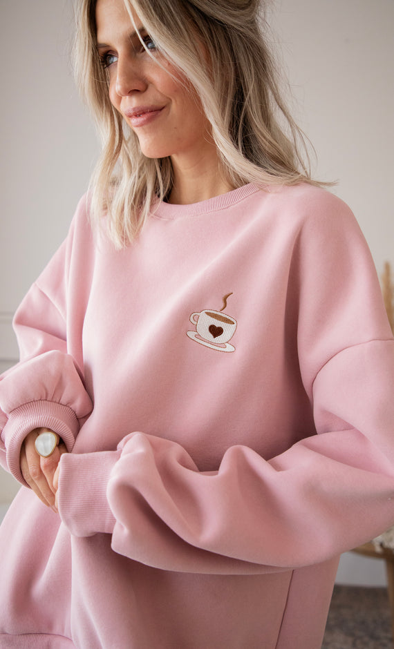 Pullover - Simplicity & Coffee - Rosa