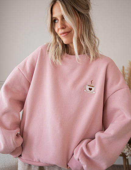 Pullover - Simplicity & Coffee - Rosa