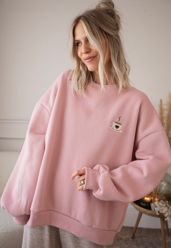 Pullover - Simplicity & Coffee - Rosa