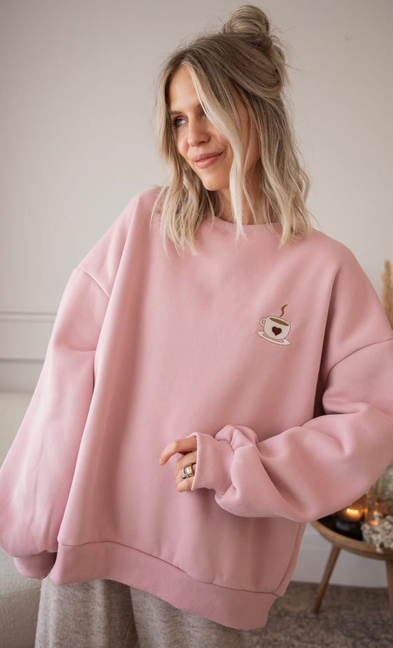 Pullover - Simplicity & Coffee - Rosa