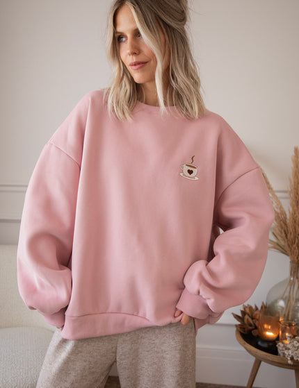 Pullover - Simplicity & Coffee - Rosa