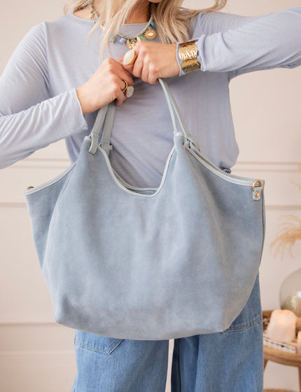 Syma Suede Blue - Handtas