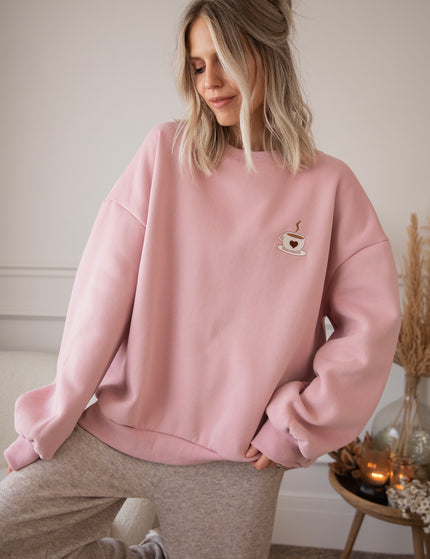 Pullover - Simplicity & Coffee - Rosa