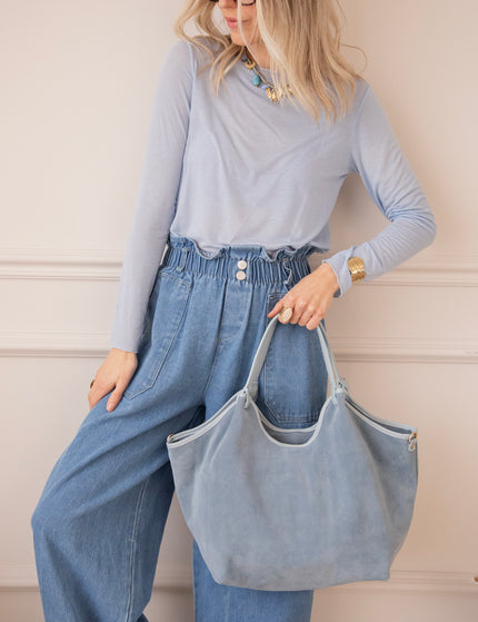 Syma Suede Blue - Handtas