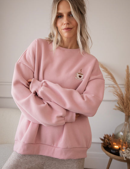 Pullover - Simplicity & Coffee - Rosa