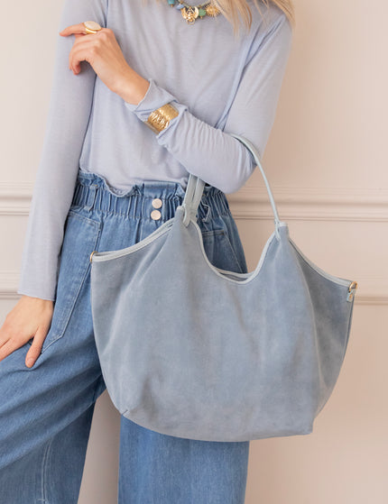 Syma Suede Blue - Handtas