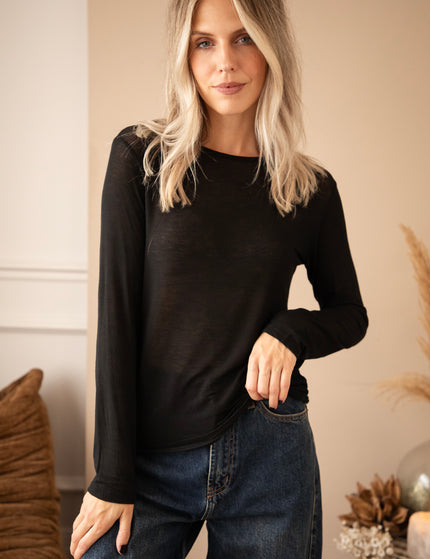 Langarmshirt - Undercover Base - Schwarz