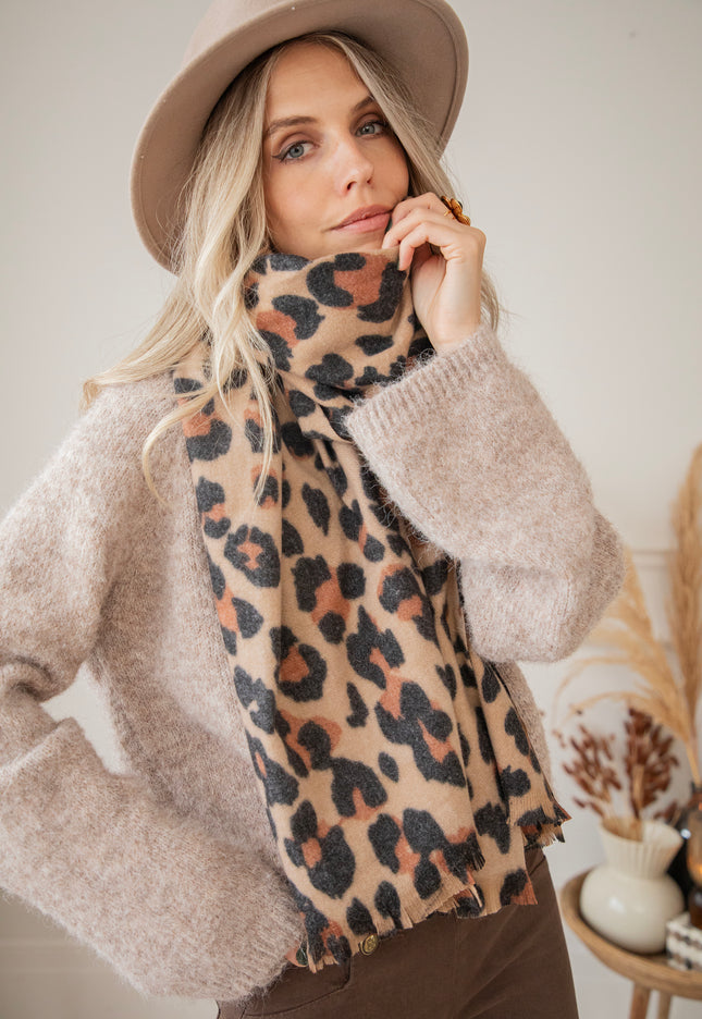 Soft Leona Beige - Scarf