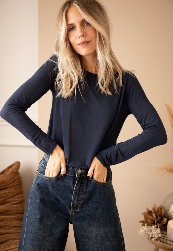 Langarmshirt - Undercover Base - Dunkelblau