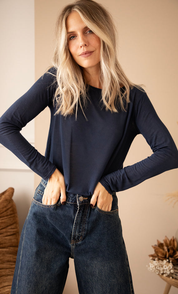 Langarmshirt - Undercover Base - Dunkelblau