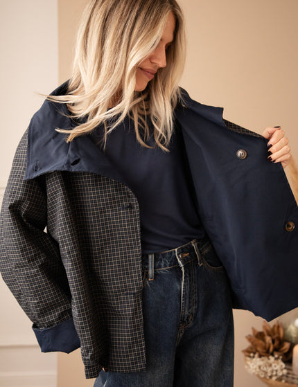 Jacke - Twin Side Trench - Dunkelblau
