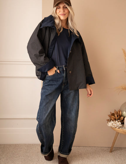 Jacke - Twin Side Trench - Dunkelblau