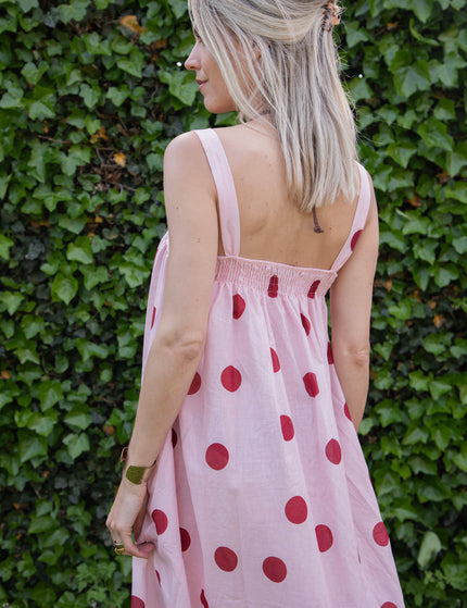 Kleid - Dots Of Sunshine - Babyrosa/Himbeere