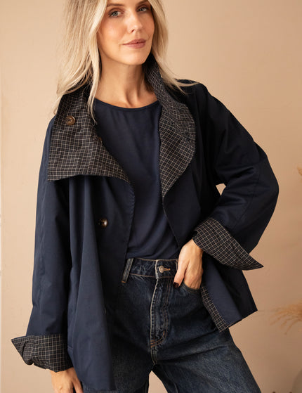 Jacke - Twin Side Trench - Dunkelblau