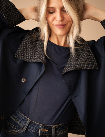 Jacke - Twin Side Trench - Dunkelblau