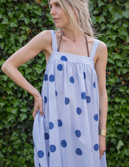 Kleid - Dots Of Sunshine - Hellblau/Dunkelblau