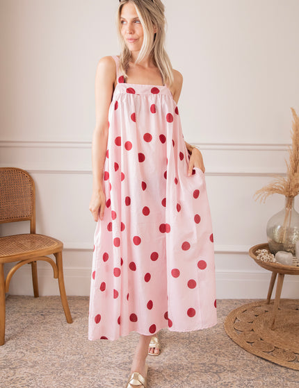 Kleid - Dots Of Sunshine - Babyrosa/Himbeere