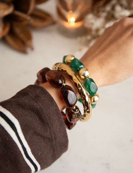 Serenity Brown/Gold - Armband