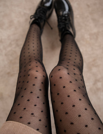 Davina Dots Black - Tights