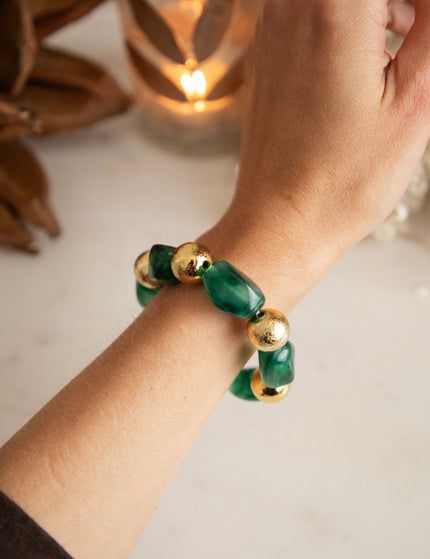 Serenity Green/Gold - Armband