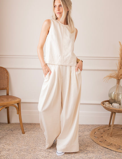 Easy Like Denim Beige - Pants
