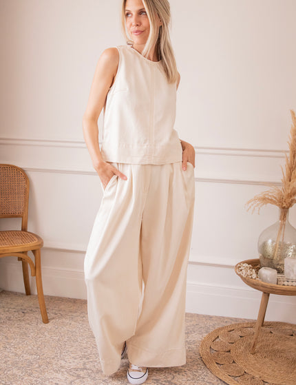 Easy Like Denim Beige - Pants
