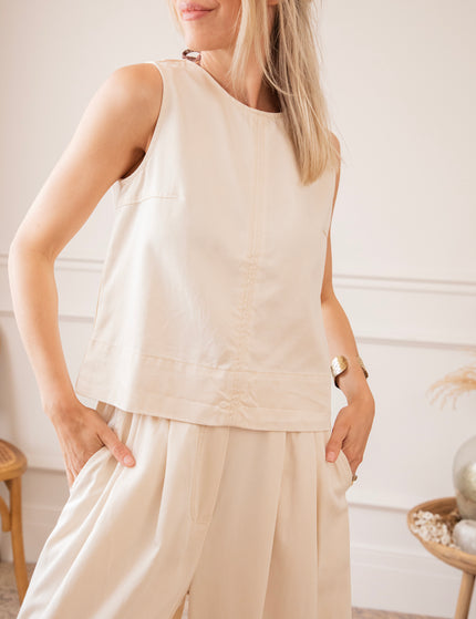 Easy Like Denim Beige - Top