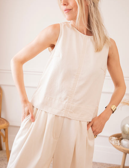 Easy Like Denim Beige - Pants