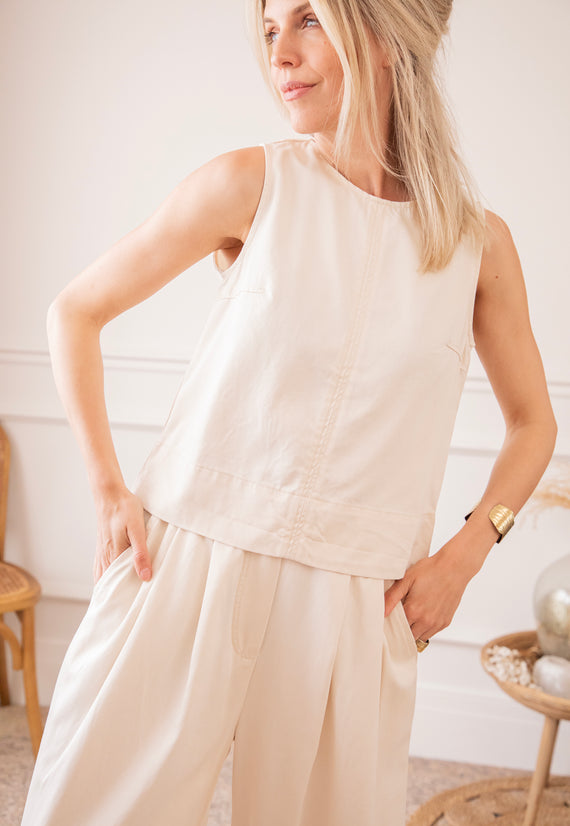 Easy Like Denim Beige - Broek