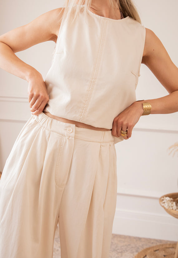 Easy Like Denim Beige - Top
