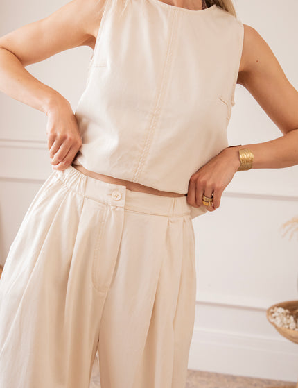 Easy Like Denim Beige - Pants